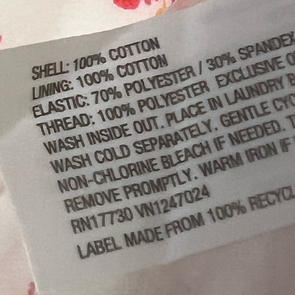 LoveShackFancy/Target collab White and Pink Floral Dress - Picture 7 of 7